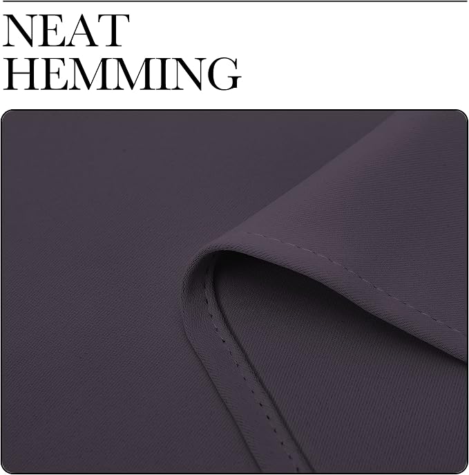 NICETOWN Greyish Purple Blackout Curtains 78 inches Length for Living Room, 2 Panels, 55" Wide, Thermal Insulated Decoration Drapes for Bedroom Window