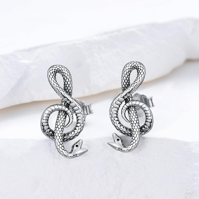 PROESS Sword/Lotus/Hummingbird/Squirrel/Cow Earrings Skull Stud Earrings 925 Sterling Silver Earrings Birthday Christmas Jewelry Gifts for Women Men