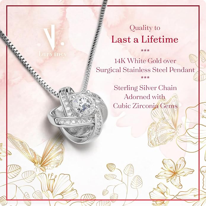 Larvincy Shieldmaiden Necklace - Viking Jewelry For Women, Gift For Wife, Girlfriend, Fiance, Or Soulmate On Mother's Day, Birthday, Or Anniversary