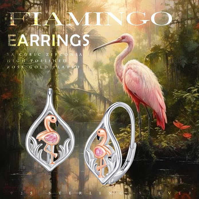 Cute Animal Leverback Earring 925 Sterling Silver Summer Bohemia Beach Theme Earrings for Women