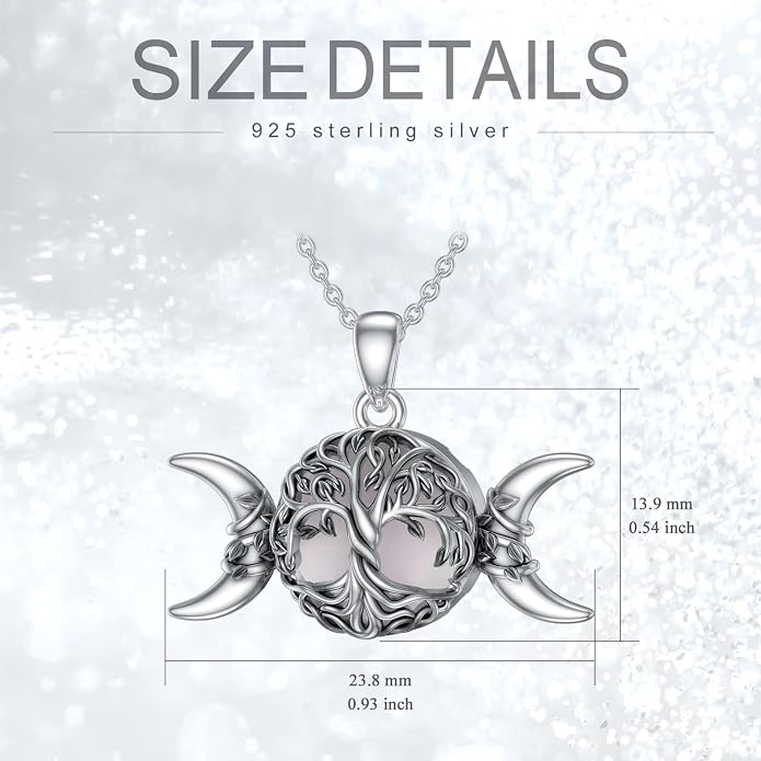 WINNICACA Tree of Life Gifts for Women 925 Sterling Silver Tree of Life Celtic Pendant Necklace Family Irish Jewelry Gifts for Women Wife Girlfriend Anniversary Birthday Gift