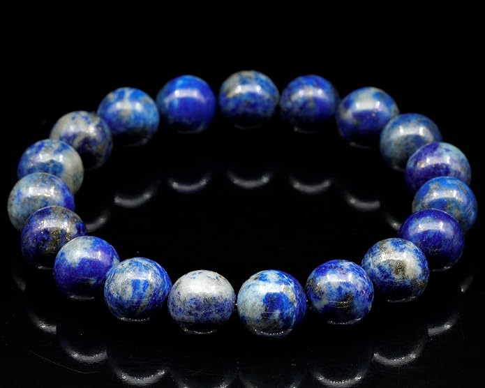 Natural Gemstone Beaded Stretch Bracelet for Men & Women | Handmade 8mm Stone Jewelry | Zodiac Chakra Elastic Bracelet | Meaningful Gift Collection