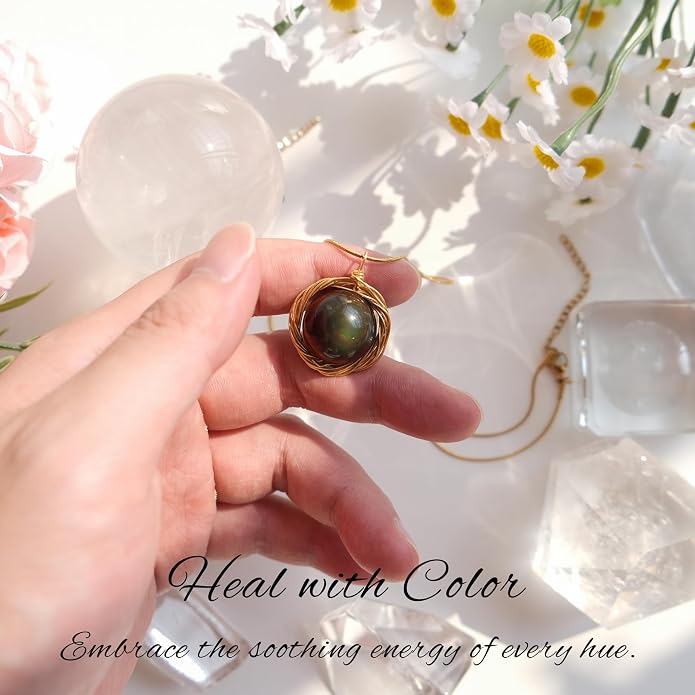 Natural Faceted Labradorite Pendant Necklace – Unique Stone of Magic & Transformation, Iridescent Flash Gemstone Jewelry, Handmade Healing Crystal Gift for Women, Birthday, Anniversary, Spiritual Awakening & Intuition