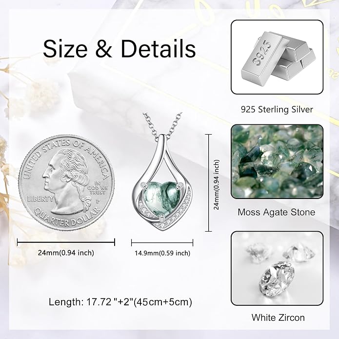 Cremation Jewelry 925 Sterling Silver Teardrop Urn Necklace for Ashes Heart Shape Memorial Keepsake Pendant for Human Ashes for Women Gift