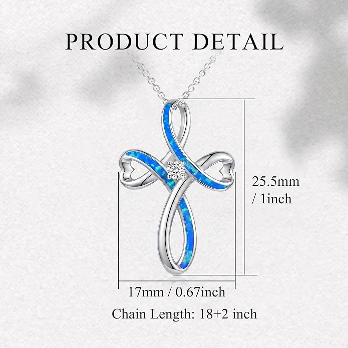 PELOVNY Celtic Knot Necklaces for Women 925 Sterling Silver Gemstone/Birthstone Teardrop Infinity Necklace Irish Celtic Pendant Jewelry Gifts for Mom Daughter Wife