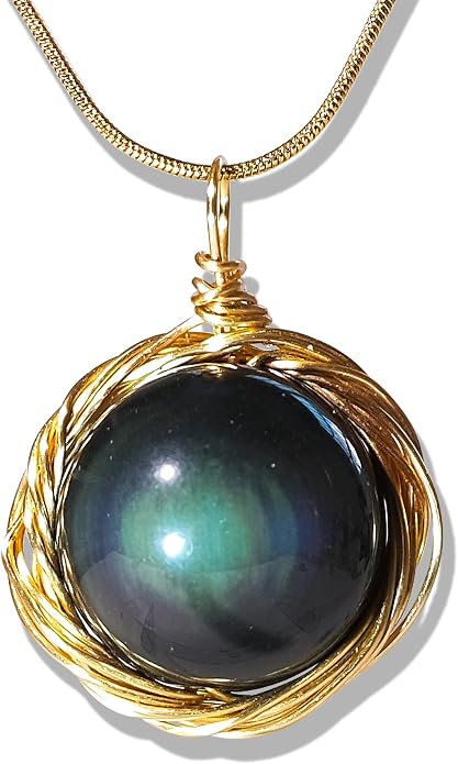 Natural Faceted Labradorite Pendant Necklace – Unique Stone of Magic & Transformation, Iridescent Flash Gemstone Jewelry, Handmade Healing Crystal Gift for Women, Birthday, Anniversary, Spiritual Awakening & Intuition