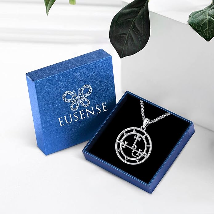 Witchy Jewelry for Women Men Nudo De Bruja Plata 925 Original Witches Knot Necklace Tetragrammaton Hecate Necklace Lilith Necklace Pentagram Necklace Cat Necklace Triple Moon Goddess Pendant Necklace