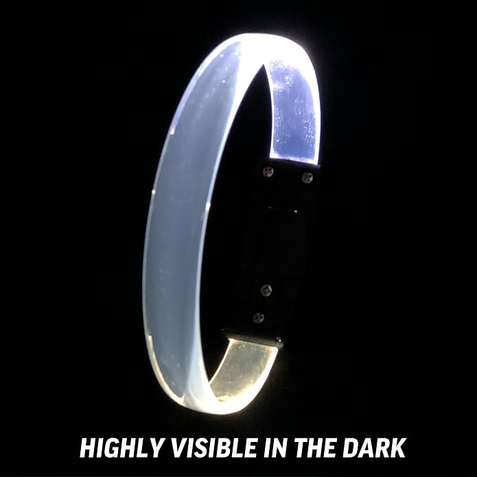 12 Magic Band Pack | Glow in The Dark | Flashing Light up for Concerts | Running Lights for Runners | Glow in The Dark Bracelets | Led Bracelet