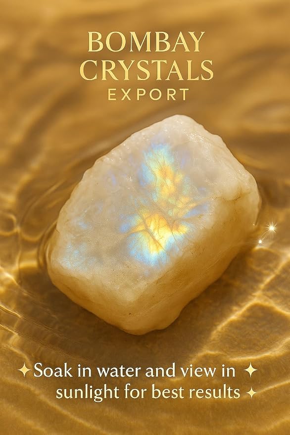 Large 1.25-2.0” Natural Rainbow Moonstone Raw Crystals Stones for Meditation, Chakra, Reiki, Crystal Grid, Energy Work, Wire Wrapping, Tumbling & Spiritual Home Decor