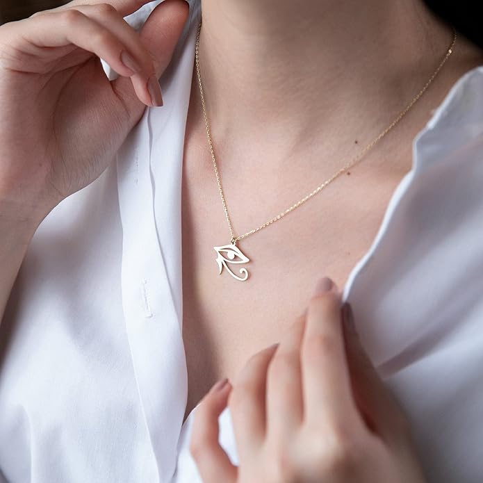 Collner 14K Gold Heart Pendant Necklace for Women Dainty Star Necklace Tiny Evil Eye Choker Necklace Boho Crescent Moon Necklace Minimalist Jewelry