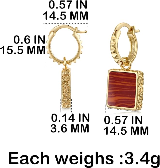 FRUMOS 18K Gold Plated Chunky Hoop Earrings for Women Fashion Thick Gold Hoops Set Jewelry for Birthday Christmas Gifts