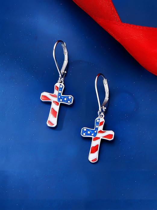 Seiyang Dangle Earrings 925 Sterling Silver Animal/American Flag/Turquoise Dangle Drop Earrings Jewelry Gifts for Women