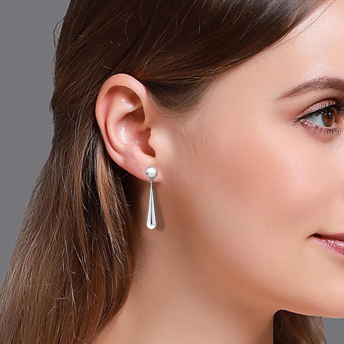 LeCalla 925 Sterling Silver Filigree Dangle Drop Earrings | Lightweight Antique Balinese Teardrop Dangle Drop Earring for Women