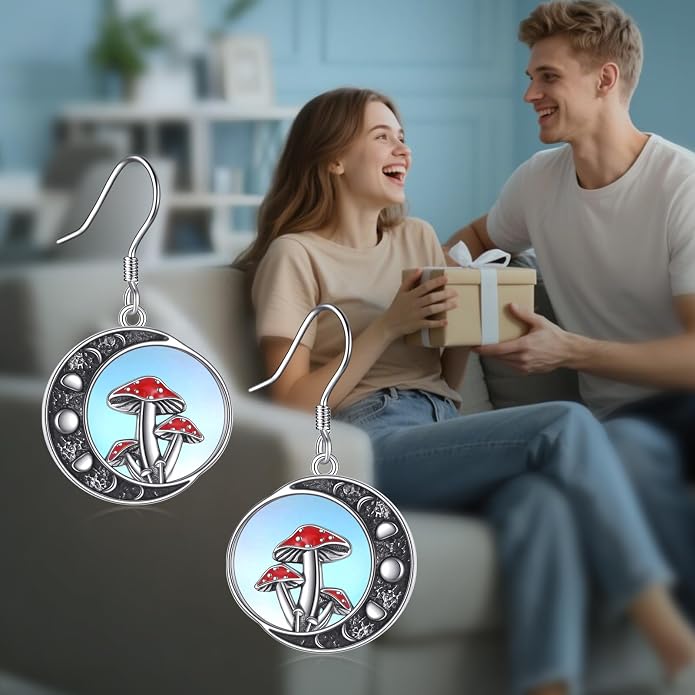 Birthstone Tree of Life Earrings for Women 925 Sterling Silver Life Tree Dangle Earrings Jewelry Gifts