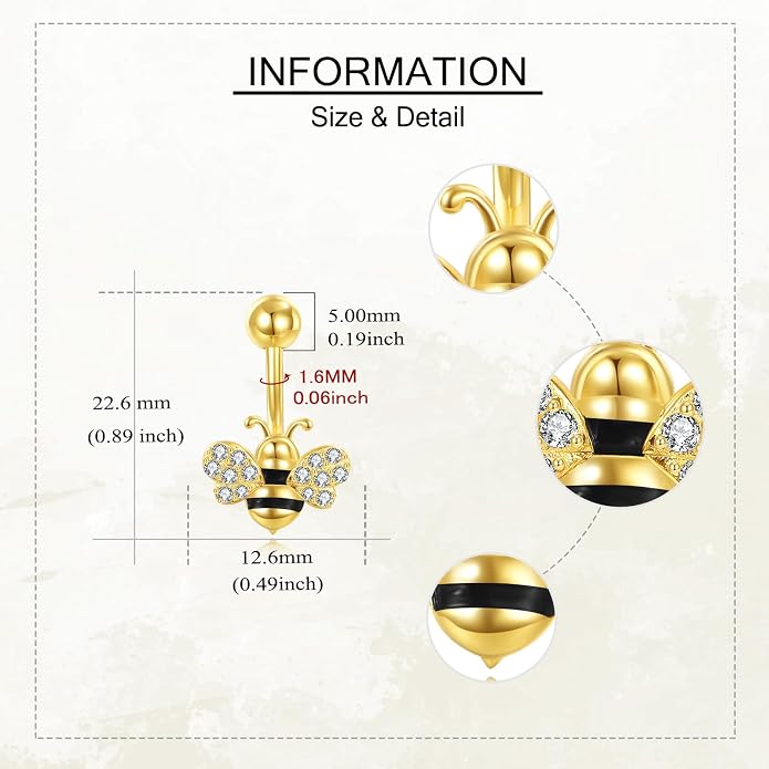 Sunflower Daisy Belly Button Ring Dangle Hoop 925 Sterling Silver Hypoallergenic Belly Button Piercing Body Navel Rings Sexy Belly Button Jewelry Gifts for Women (14G)