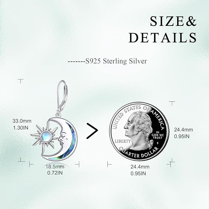 AOBOCO Mustard Seed Earrings for Women Sterling Silver Mountain Cross Earrings Dangle Christian Religion Jewelry Mothers Day Birthday for Mom Wife Friends