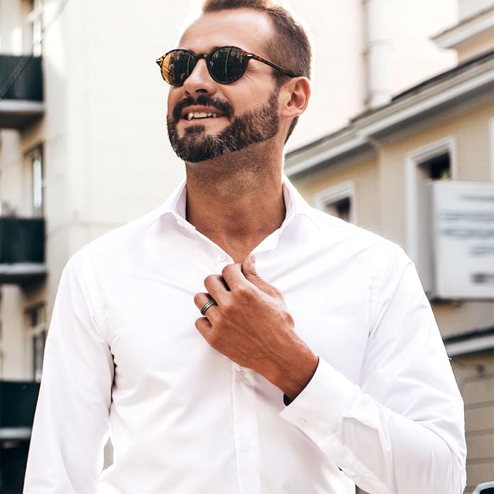 King Will Tungsten Carbide Wedding Band for Men Women-6/8/10mm Width Multicolor Available with Grooved Center Wedding Ring Suitable for Work, Gym Comfort Fit Size 4-16