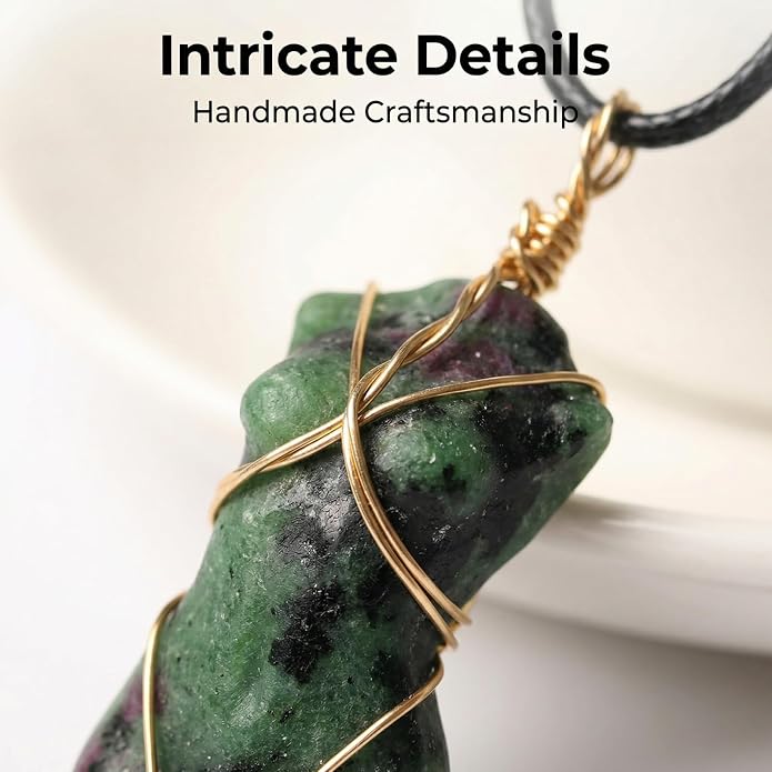 Handcrafted Natural Stone Female Form Pendant Necklace High Color Retention Copper Wire Wrapped Crystal Body Silhouette Jewelry for Women Unique Natural Stone Gift