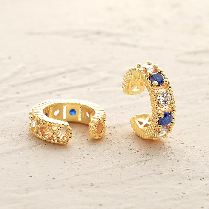MYEARS Women Ear Cuff Earring Gold Non Pierced Ear Cartilage Clip on Wrap Hoop 14K Gold Filled Tiny Boho Beach Simple Minimalist Delicate Handmade Hypoallergenic Jewelry Gift-Sold as Single/Pair