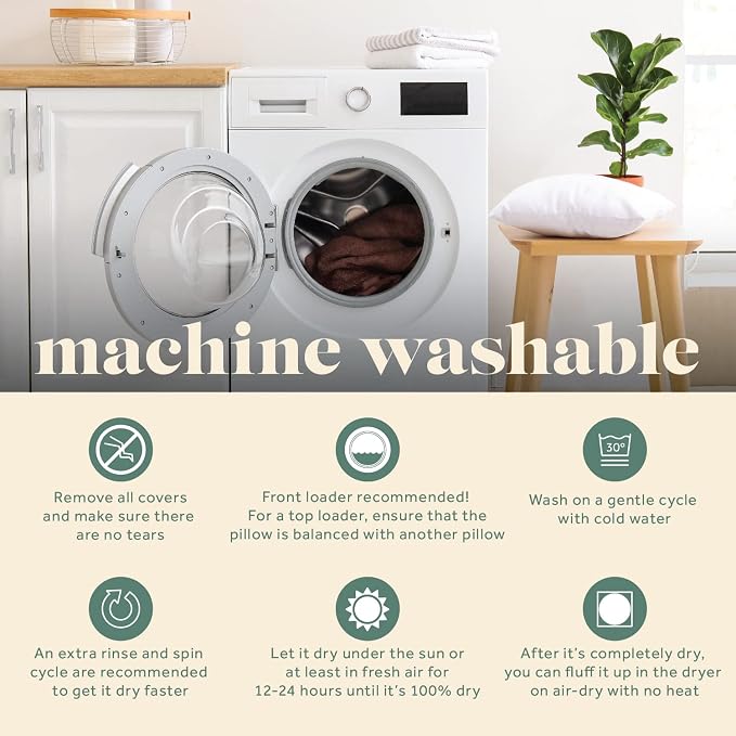 ComfyDown 12x20 Throw Pillow Insert, Down & Feather Fill, 100% Cotton Cover, Made in USA – Premium Soft Lumbar Decorative Pillow Form Sham Stuffer for Bed, Sofa & Couch