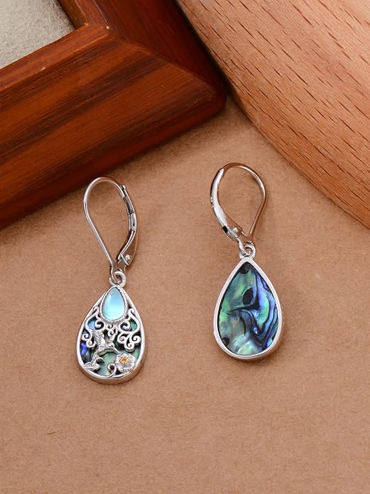 Seiyang Dangle Earrings 925 Sterling Silver Animal/American Flag/Turquoise Dangle Drop Earrings Jewelry Gifts for Women