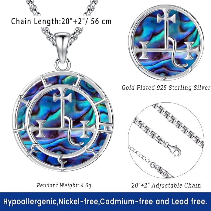 Witchy Jewelry for Women Men Nudo De Bruja Plata 925 Original Witches Knot Necklace Tetragrammaton Hecate Necklace Lilith Necklace Pentagram Necklace Cat Necklace Triple Moon Goddess Pendant Necklace