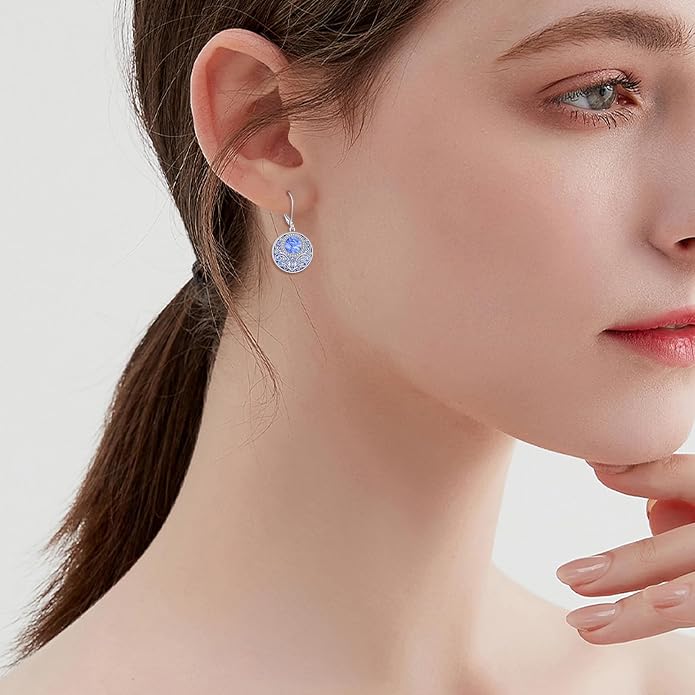 Teardrop Earrings Sterling Silver Filigree Irish Celtic Teardrop Drop Earrings Jewelry Gifts For Women