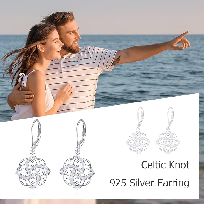 Lotus Earrings Sterling Silver Lotus Flower Dangle Drop Earrings Yoga Jewelry Gifts for Women