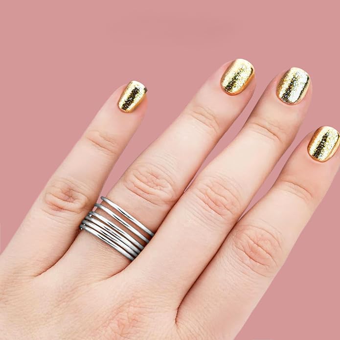 Melanie Golden Jewelry 1mm Thin Smooth Stacking Skinny Ring in Sterling Silver, Gold, or Rose Gold | Handmade Comfort Fit Dainty & Minimalist Bands for Women | Sizes 2-12