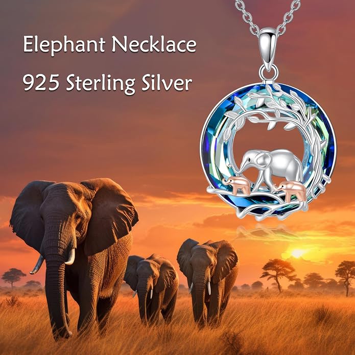 TOUPOP Sterling Silver Tree of Life Hummingbird/Dragonfly/Owl/Panda Necklace Crystal Bird Jewelry Birthday Christmas Valentines Day Gifts for Her Girlfriend Mom