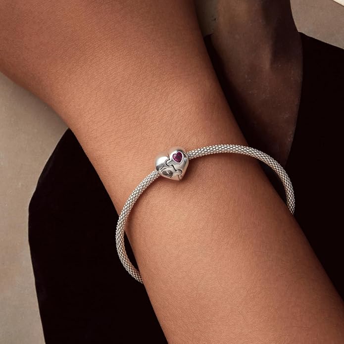 NINGAN 925 Sterling Silver Charm Golden Love Charm Buckle Safety Chain Travel Bead Firefly Dragonfly Pendant, Suitable for Women Bracelet and Necklace as Gift from Mom and Friends