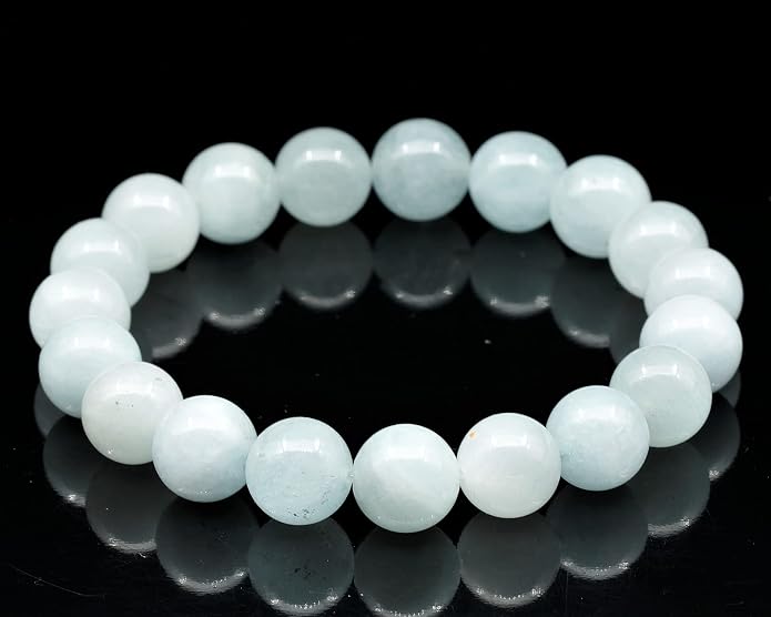 Natural Gemstone Beaded Stretch Bracelet for Men & Women | Handmade 8mm Stone Jewelry | Zodiac Chakra Elastic Bracelet | Meaningful Gift Collection
