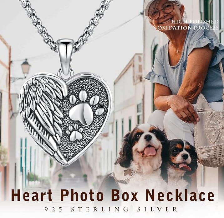 MEDWISE 925 Sterling Silver Locket Necklace That Holds Pictures Photo Necklace Oxidized Rose Flower/Sunflower/Compass/Celtic Heart Pendnat Lockets Gifts for Women Birthday Christmas Gifts