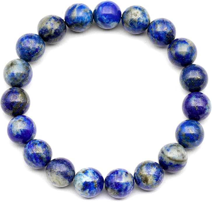 Natural Gemstone Beaded Stretch Bracelet for Men & Women | Handmade 8mm Stone Jewelry | Zodiac Chakra Elastic Bracelet | Meaningful Gift Collection