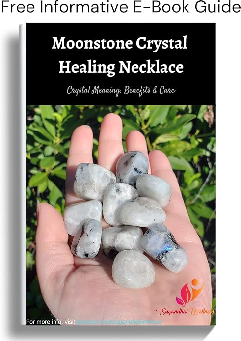 Rainbow Moonstone Healing Crystal Necklace - Lunar Pendant Balance, Inner Light, Love & Creativity