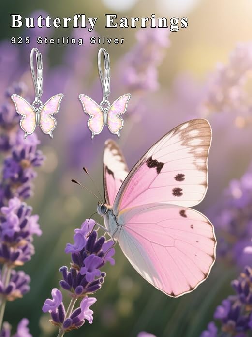 Bee/Butterfly/Dragonfly/Hummingbird/Sunflower Earrings for Women 925 Sterling Silver Sunflower Earrings Hypoallergenic Animal Jewelry Gifts for Women