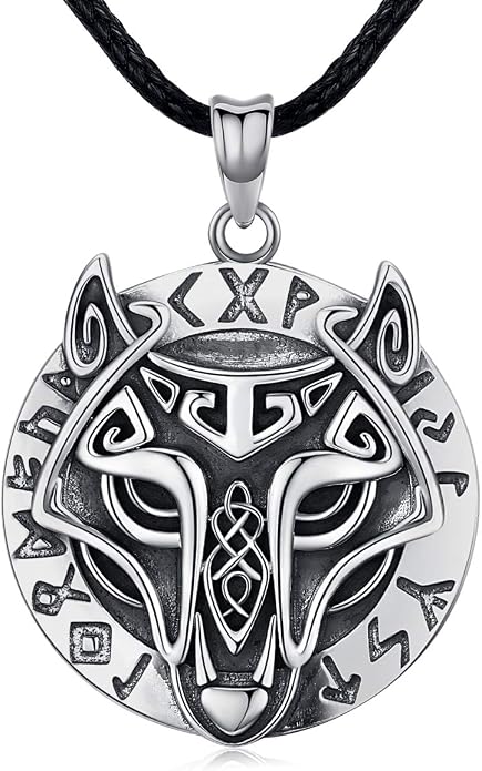 Eusense Viking Jewelry for Men Women Sterling Silver 925 Mjolnir Thors Hammer Pendant Celtic Cross Necklace Wolf Odin Raven Freya Goddess Norse Pagan Compass Vegvisir Yggdrasil Nordic Viking Necklaces Gifts