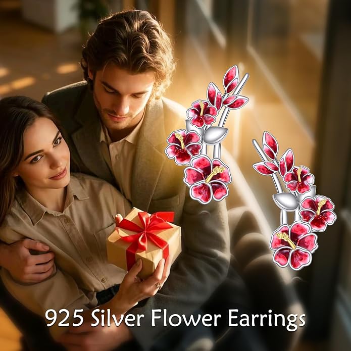 Ear Climbers Earrings for Women Sterling Silver Vintage Ear Crawler Earrings Jewelry Gifts for Women