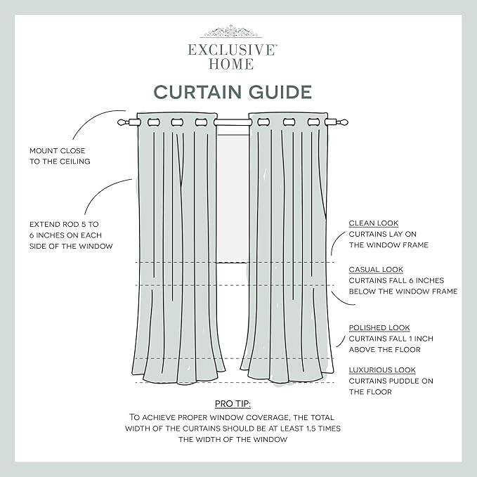 TOWN & COUNTRY LUXE Talia Double Layer Indoor Curtains, Sheer and Room Darkening Blackout, Grommet Top, Energy Efficient, 2-Pack Set, 52"x84", Rose Blush