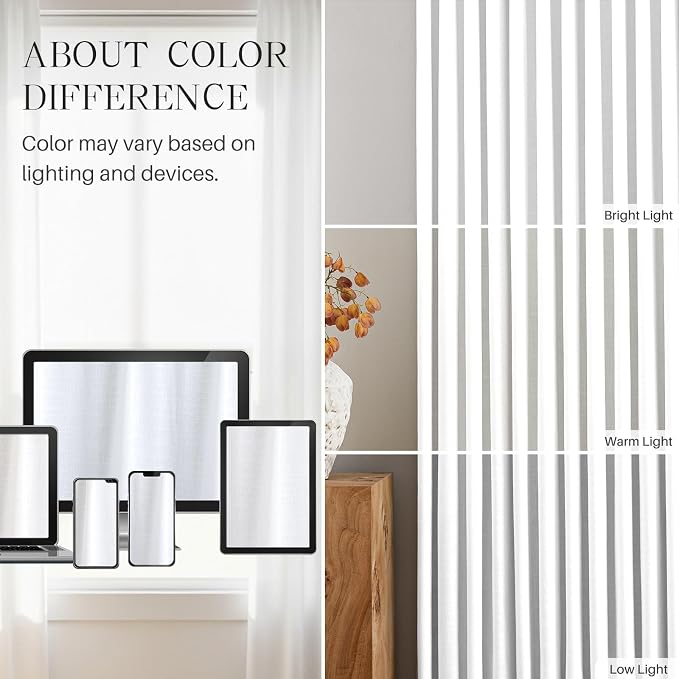 Pinch Pleated Curtains 100% Blackout Linen Curtains 95 Inches Long for Bedroom Living Room, White Memory Trained Thermal Insulated Room Darkening Window Pleat Drapes with Hooks, 2 Panels, 40"Wx95"L