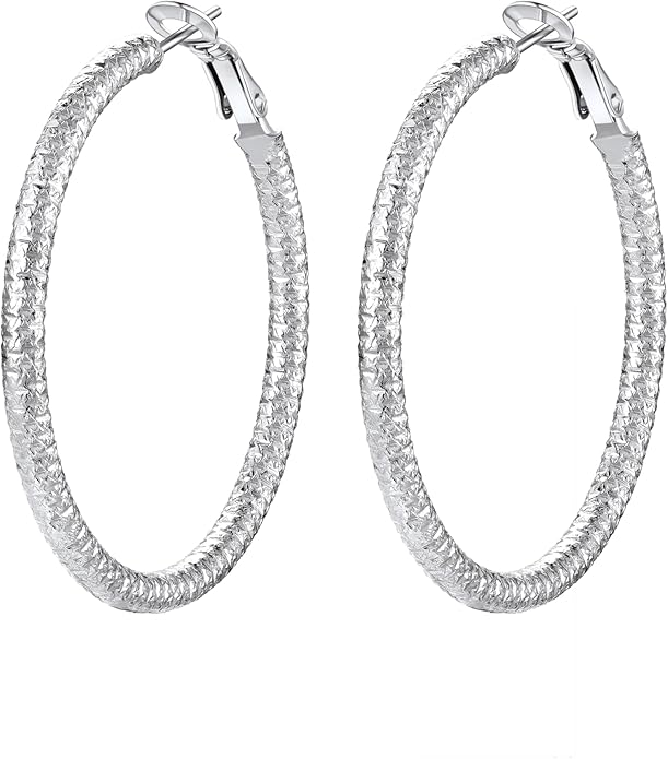 PROSTEEL 30/40/60/80/100mm Chunky Hoop Earrings For Women Gold Plated/Black Stainless Steel Hoops Earrings Statement Jewelry