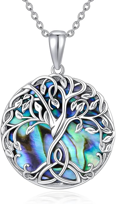 WINNICACA Tree of Life Gifts for Women 925 Sterling Silver Tree of Life Celtic Pendant Necklace Family Irish Jewelry Gifts for Women Wife Girlfriend Anniversary Birthday Gift