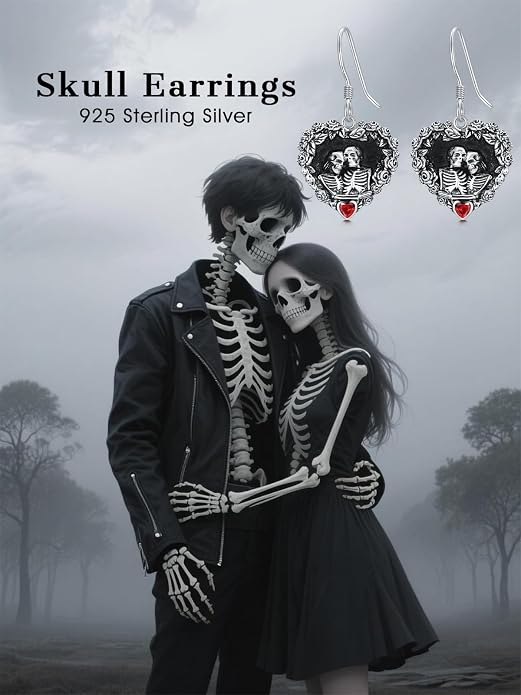Animal/Leaf/Gothic Dangle Earrings 925 Sterling Silver Animal/Leaf/Gothic Dangle Drop Earrings Easter/Halloween/Christmas Jewelry Gifts for Women Her