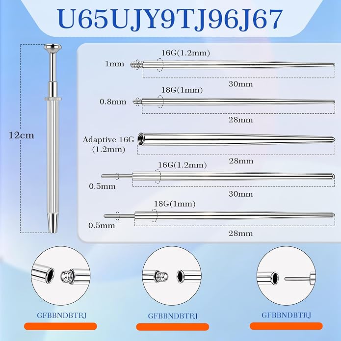 ONESING 2Pcs Piercing Ball Grabber Tool for Changing Jewelry, Stianless Steel Flat Back Earring Applicator Internally Threaded Push Pin Piercing Grabber Tool, Anti Slip 4 Claw Gem Ball Grabber Tool