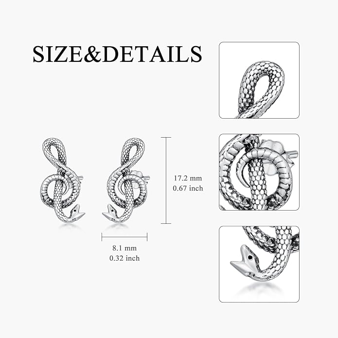 PROESS Sword/Lotus/Hummingbird/Squirrel/Cow Earrings Skull Stud Earrings 925 Sterling Silver Earrings Birthday Christmas Jewelry Gifts for Women Men
