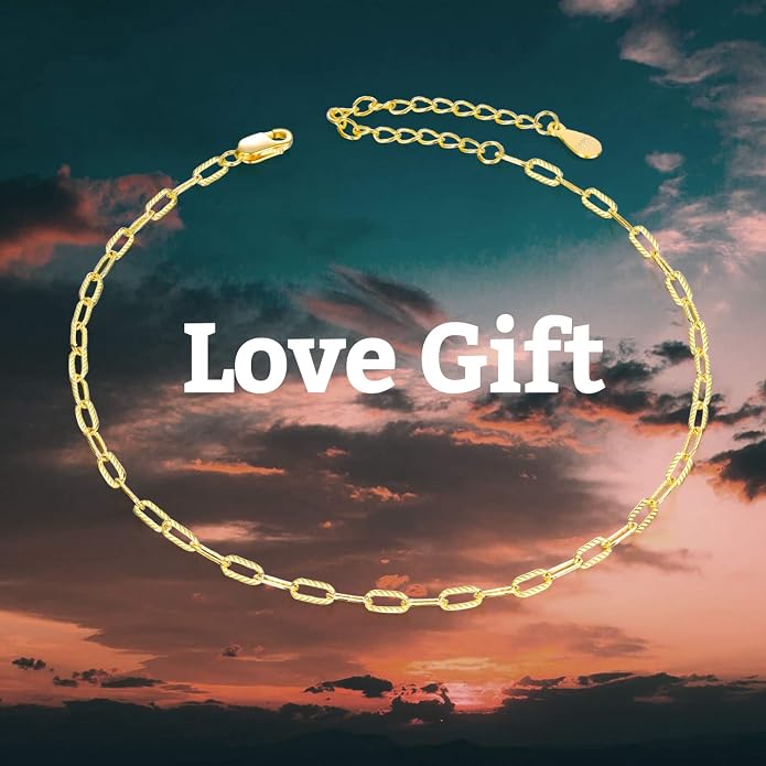 POPLYKE 925 Sterling Silver Infinity/Cross/Mermaid/Starfish/Pearl Anklet for Women Summer Jewelry