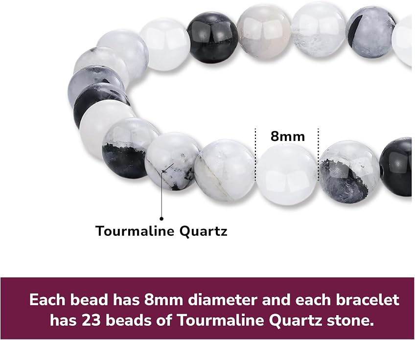 Crystal Vibe - Healing Crystal Bracelet for Women & Men | Natural Gemstone Bead Bracelet | Adjustable Handmade Energy Stone Bracelet | Bracelet for Meditation, Yoga & Daily Wear | Multiple Types