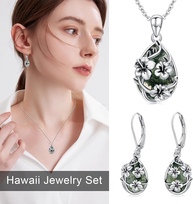 Flower Earrings 925 Sterling Silver Flower Teardrop Leverback Dangle Earrings Jewelry Gifts for Women Girls