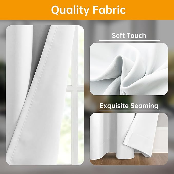 Room Divider Curtains Flexible Ceiling Tracks set Curtain track Ceiling Mount Blackout Curtain for Living Room Bedroom Ceiling Curtain Rod Privacy Divider Panel W120xH96 GreyishWhite Drape&Black rail