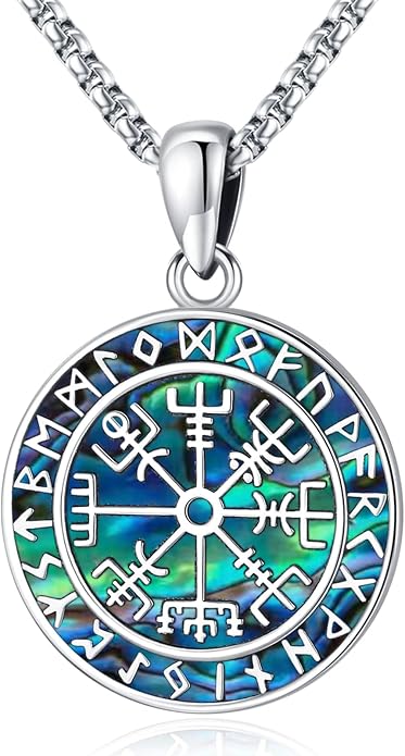 Eusense Viking Jewelry for Men Women Sterling Silver 925 Mjolnir Thors Hammer Pendant Celtic Cross Necklace Wolf Odin Raven Freya Goddess Norse Pagan Compass Vegvisir Yggdrasil Nordic Viking Necklaces Gifts
